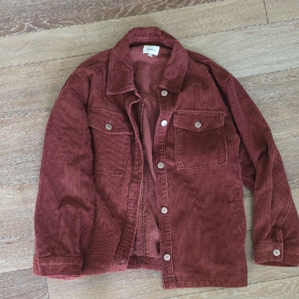 Wishlist Terracotta Corduroy Jacket